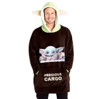 Manta Con Capucha Disney Baby Yoda De Forro Polar - Manta Ponible