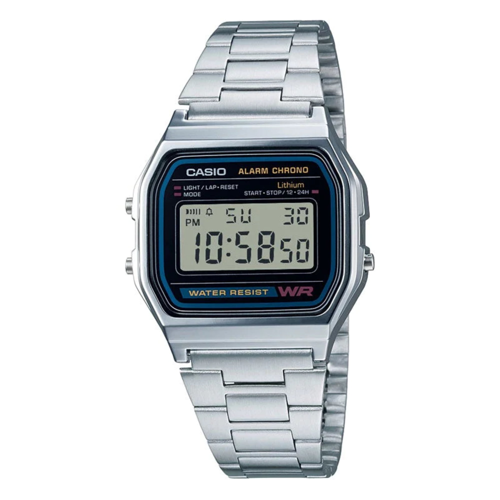 Casio - Reloj A158Wa-1Df Unisex Digital Metal