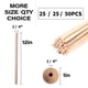 thumbnail image 2 of Varillas de Madera Zxmissu 30 cm 1/4" + Tapas – Pack de 25, 2 of 7