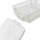 thumbnail image 3 of Cestas de almacenamiento Sosody de plástico apilables, 6 unidades, color blanco, 3 of 7