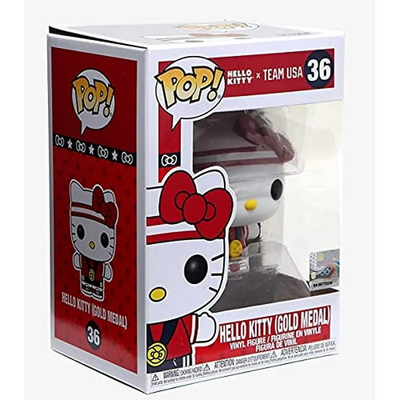 ¡Funko Pop! Sanrio: Hello Kitty Sports - Medalla de Oro Hello Kitty, Multicolor, (Modelo: