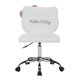 thumbnail image 2 of Silla giratoria blanca Hello Kitty® Impressions Vanity, 2 of 5
