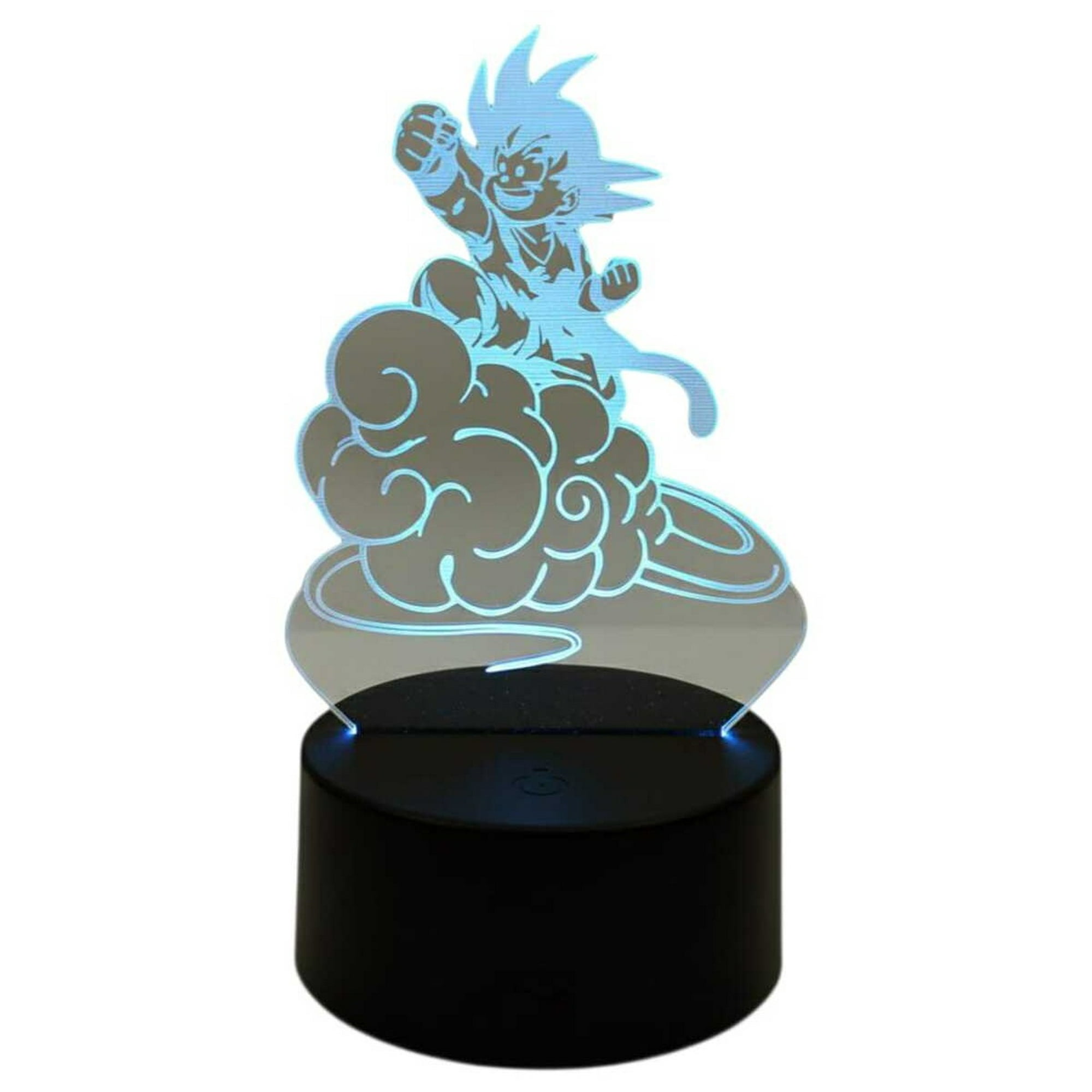 Lampara Ilusion 3d Goku Nube De 7 Colores, Base Touch