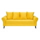 thumbnail image 2 of Sofa Lua 3c + 2 Pouf Felpa 20 Amarillo, 2 of 5