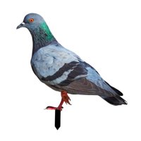 Magideal - Estaca De Jardín De Paloma, Arte De Patio, Letrero Realista De Metal Para Jardín, Inserto De Suelo De Pájaro, Animal Para Patio Trasero, Decoración De 31X30X01 Cm