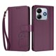 thumbnail image 3 of Funda Cartera Trébol para Xiaomi Redmi Note 14 4G con Ranuras Tarjetas y Carga Inalámbrica Violeta, 3 of 6