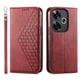 thumbnail image 5 of Funda Flip FOXDOCK para Xiaomi Redmi Turbo 3 5G , Estilo Billetera con Diseño Rombo, Correa de Mano y Soporte, Uso Diario, 5 of 6