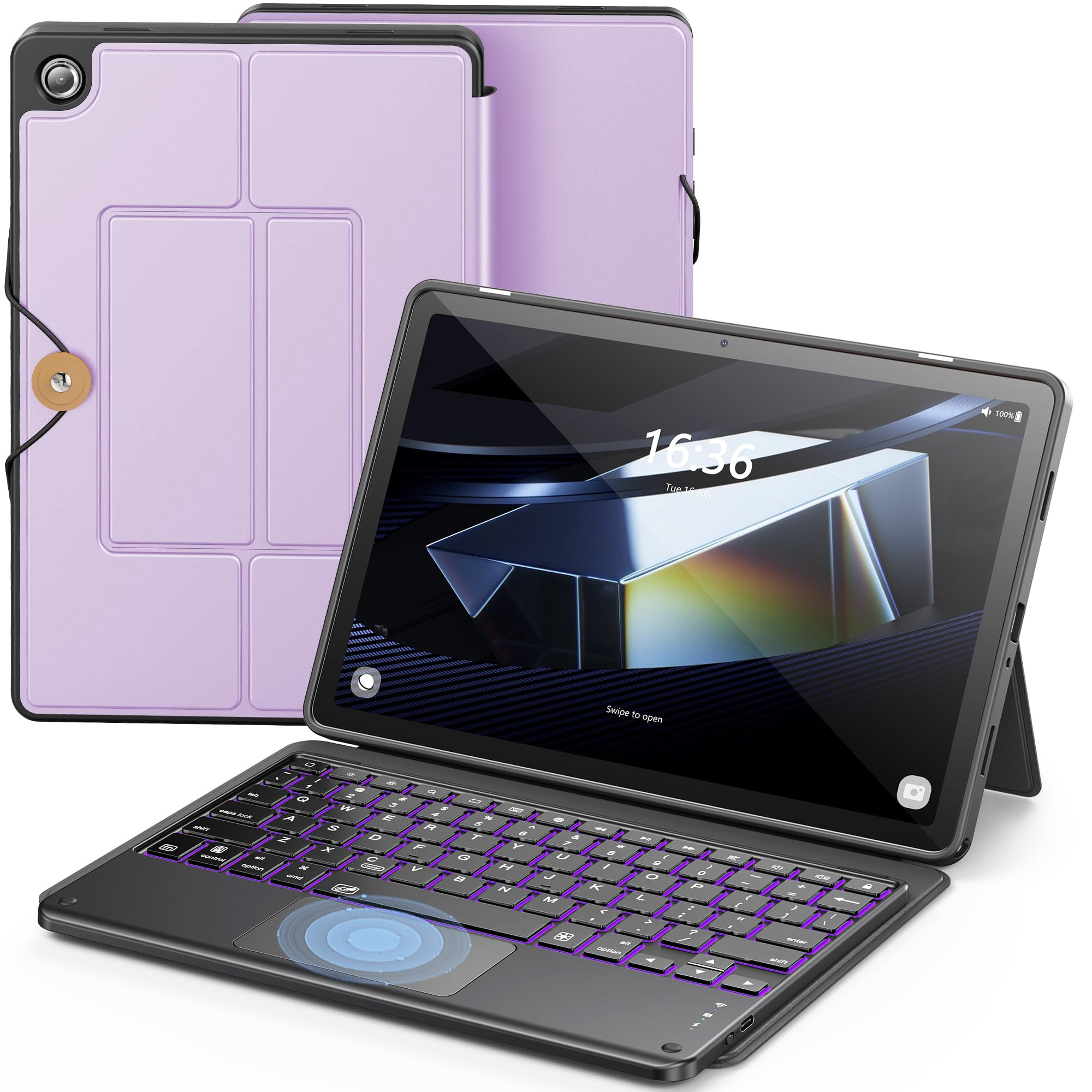 Funda De Teclado Infiland Para Samsung Galaxy Tab A11+/a9+ 5g 11