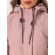 thumbnail image 5 of INSPIRE CHIC Abrigo de Parka para Mujer con Cinturón en la Cintura, Bolsillos, Manga Larga y Capucha de Piel Sintética XS Rosa, 5 of 6