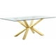 thumbnail image 1 of Mesa De Vidrio 6 Puestos Madrid Gold 140 X80 - Dorada, 1 of 4