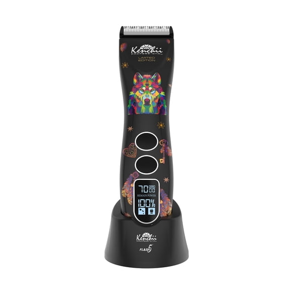Máquina para cortar pelo de perro Kenchii Flash 5 inalámbrica de 5 velocidades