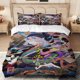 thumbnail image 1 of 3pcs The Ashes of Rage Musou Monster Kimono Charm Print Three-Piece Set Duvet Cover + 2 Pillowcases, 1 of 1
