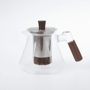 Baima - Tetera De Vidrio 750Ml Con Infusor | Mango Madera Premium