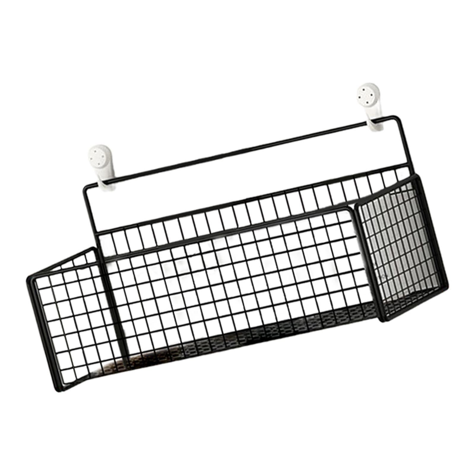 Bothyi - Cubo De Basura Montado En La Pared Cesta Despensa Ducha Champú Estantes Estante Baño Cocina Negro M