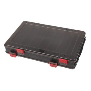 Ioensy - Caja De Aparejos De Pesca Estuche De Almacenamiento Portátil Para Anzuelos Y Señuelos De Pesca Caja De Señuelos De Pesca Negra