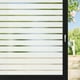 thumbnail image 1 of Película para ventanas de vidrio esmerilado con patrones de rayas, no adhesiva, antiestática, para oficina, estudio infantil, 1 of 7