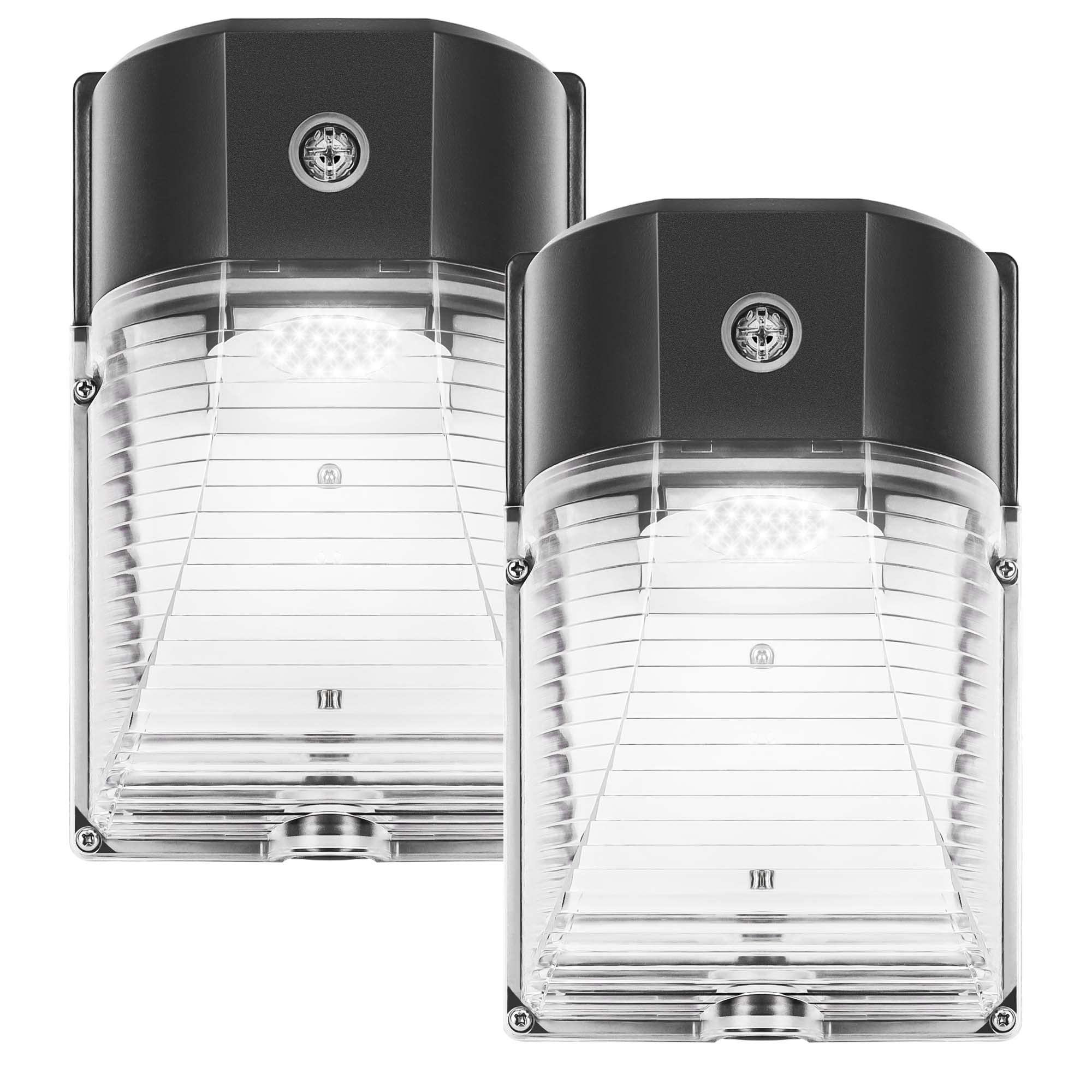 Luz De Pared Led Cinoton 26w 3000 Lm 5000k Ip65 100-277 Vca, Paquete De 2