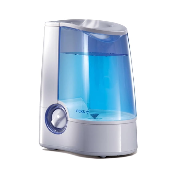 Humidificador Vicks Warm Mist para habitaciones pequeñas y grandes, tanque de 4 litros