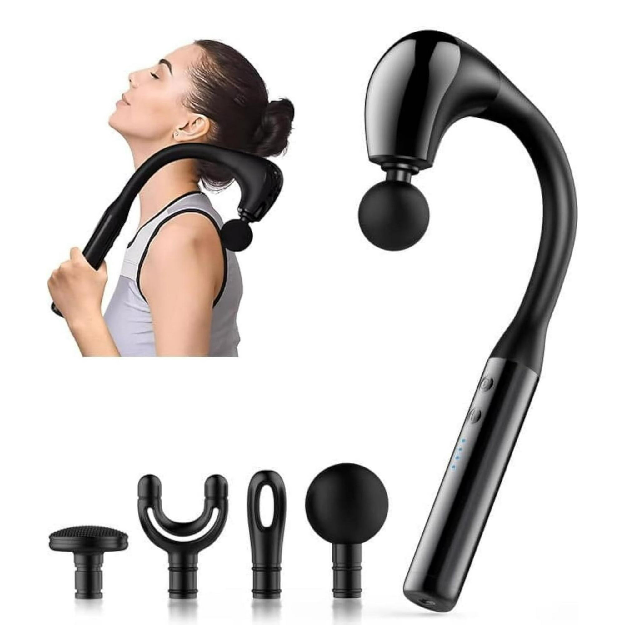 Genérico - Masajeador Curvo Lumbar Negro