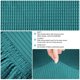 thumbnail image 4 of Fundas elásticas para taburetes de bar PiccoCasa para sillas laterales de altura de mostrador, color teal, 4 unidades, 4 of 7
