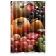 thumbnail image 1 of Cortina de ducha de frutas, juego de cortina de baño con ganchos, tamaño 48 x 72 pulgadas, 1 of 3