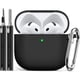 thumbnail image 1 of Funda Ljusmicker AirPods 4 2024 Negra Silicona Kit Limpieza, 1 of 3