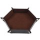 thumbnail image 2 of Bandeja De Dados Caja De Almacenamiento De Cuero Plegable Soporte De Almacenamiento De Escritorio Marrón, 2 of 5