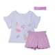 thumbnail image 1 of Conjunto Bebé Niña Manga Corta Broches Floral Malva Pillin, 1 of 3