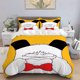 thumbnail image 1 of Spanky Dog Panda Z Pattern Printed Three-Piece Set Soft Light Beige-Friendly Polyester Fabric, 1 of 1