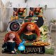 thumbnail image 3 of Brave 3-Piece Bedding Set For Kids Boys Girls Adult Cartoon Warm Cute Fashion Holiday Present Gift Bed Sheets, 3 of 5