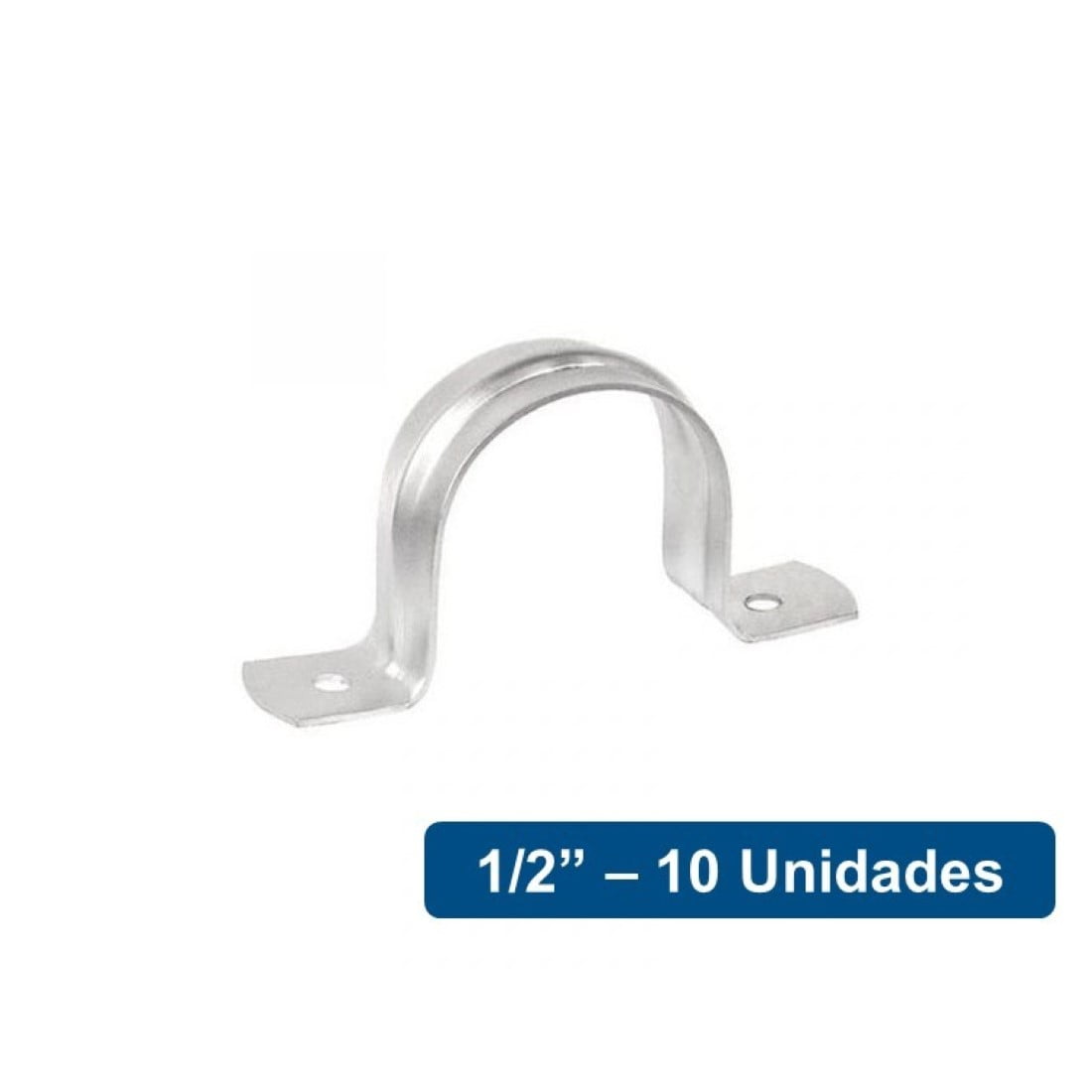 Volteck - Abrazaderas Omega Metálicas 1/2" 10un