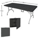 thumbnail image 1 of Mesa Plegable Camping Maleta Portatil 180 X 75 Cm Multiuso Negra, 1 of 3