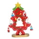 thumbnail image 3 of Decoración de mesa de de Navidad de madera, centro de mesa, artesanías hechas a mano, decoración navideña para estantería, gabinete, escritorio rojo, 3 of 5