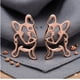 thumbnail image 2 of Aros pendientes de fantasia bulldog frances pink, 2 of 3