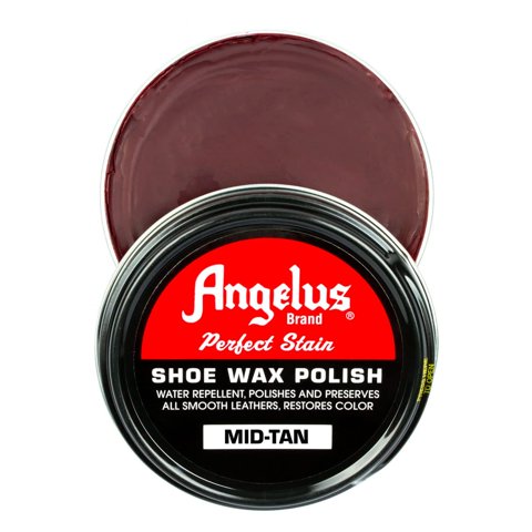 Esmalte De Cera Para Zapatos Angelus Perfect Stain Mid-Tan, 90 Ml