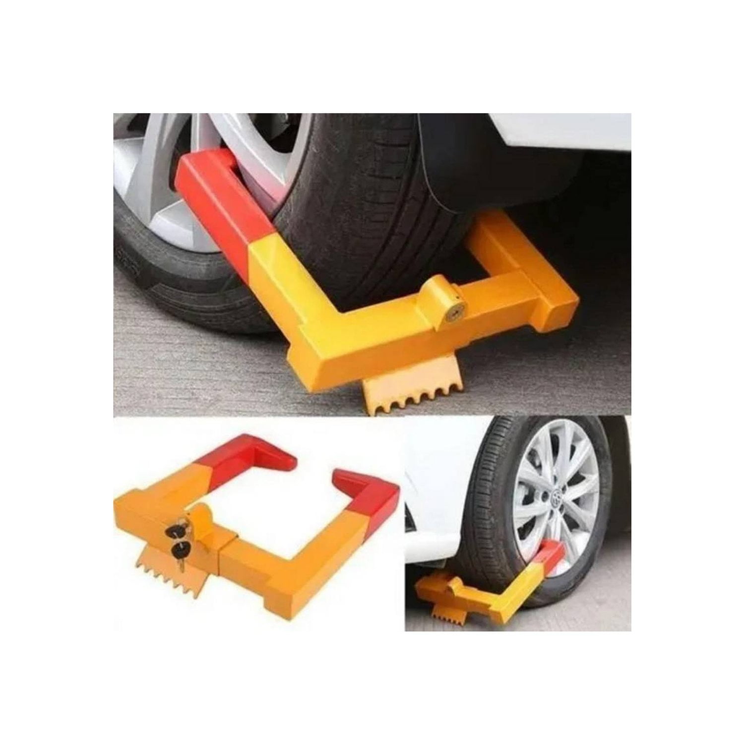 Genérico - Traba Ruedas Pitbull Reforzado Para Autos Camiones