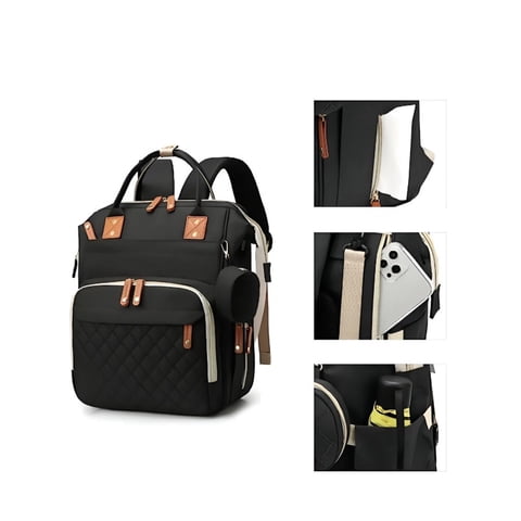 Riqui - Mochila Pañalera Negra