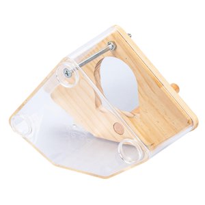 Ioensy - Caja De Cría De Pájaros, Casa Para Pájaros Abierta Lateral Para Jaula Para Periquitos, Periquitos, Agapornis, Transparente