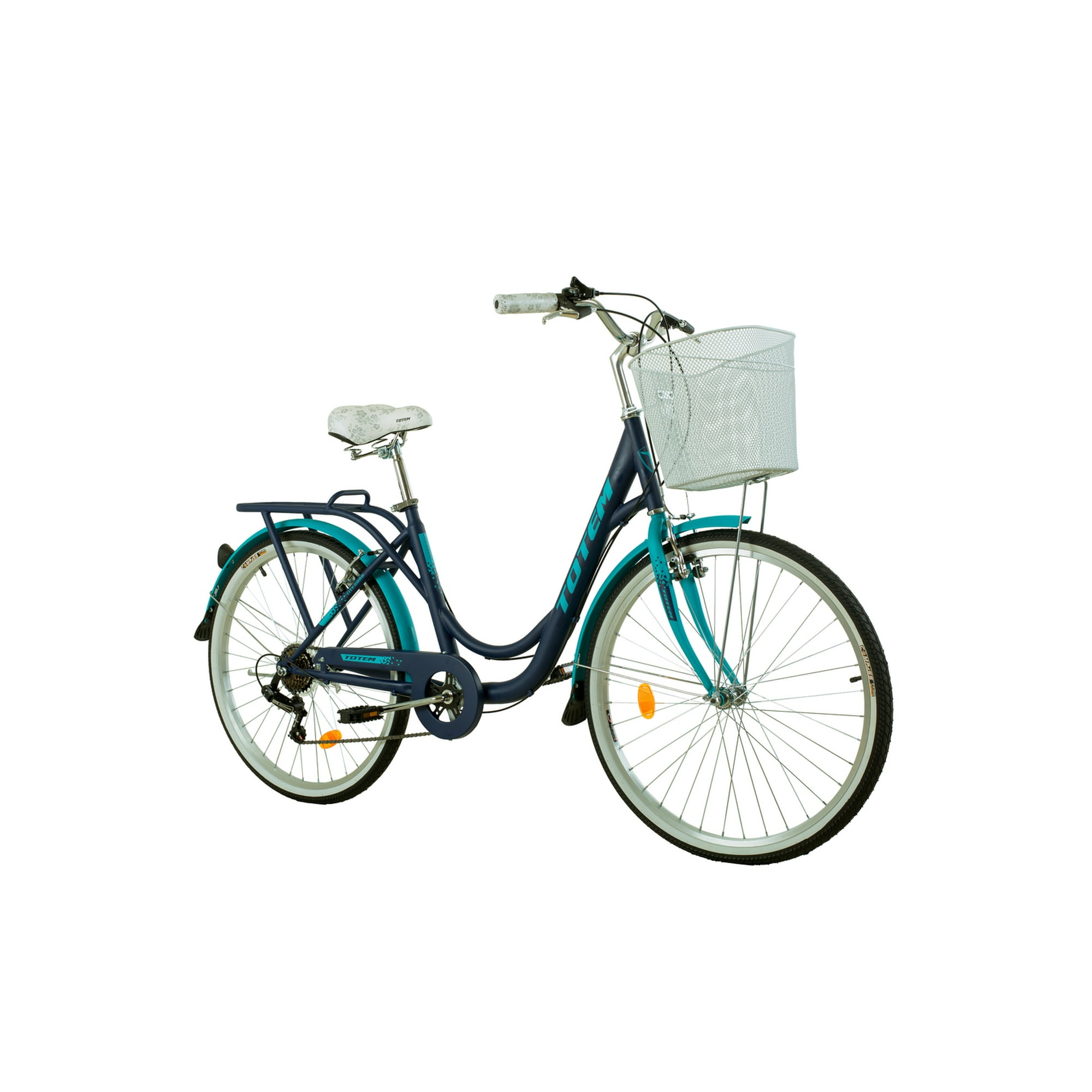 Bicicleta Totem City Dama Aro 26 Azul Con Celeste