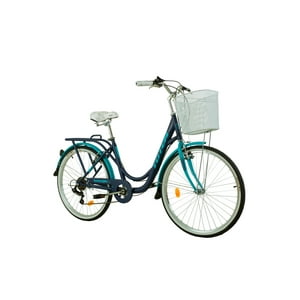 Bicicleta Totem City Dama Aro 26 Azul Con Celeste