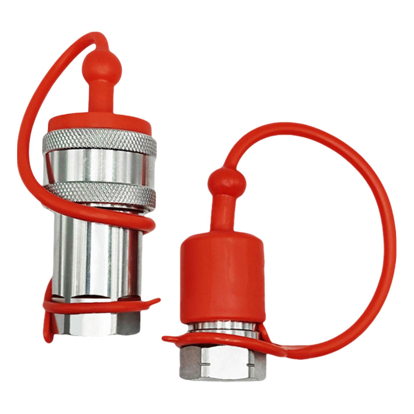 Ioensy - Acoplamiento Hidráulico De Cara Plana, Conector Rápido, Acoplamiento Hidráulico De Conexión Rápida Npt 3 A 8