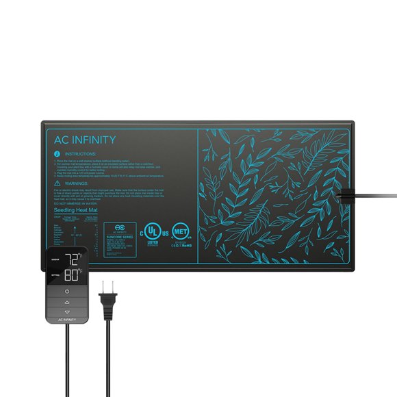 Alfombrilla para plántulas AC Infinity SUNCORE H3, 25 x 53 cm, impermeable