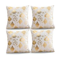 Genérico - Set De 4 Fundas De Cojin Para Navidad M7
