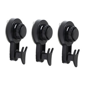 Bothyi - Ganchos De Succión Ganchos De Ducha Ganchos De Toalla De Cocina Para Hotel Apartamento Hogar Negro