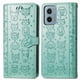 thumbnail image 1 of Funda Cartera FOXDOCK para Motorola Moto G05 , Flip PU con Relieve de Gatos y Perros, Tarjetero y Soporte, 1 of 6