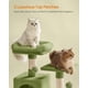 thumbnail image 3 of Rascador para Gatos Feandrea 155 cm Condo de Niveles Múltiples de Peluche Verde, 3 of 7