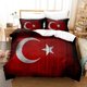 thumbnail image 1 of Al Bayrak Turkey Flag Bedding Set Duvet Cover Bed Set Quilt Cover Pillowcase Comforter Boys Adult Bedding, 1 of 5