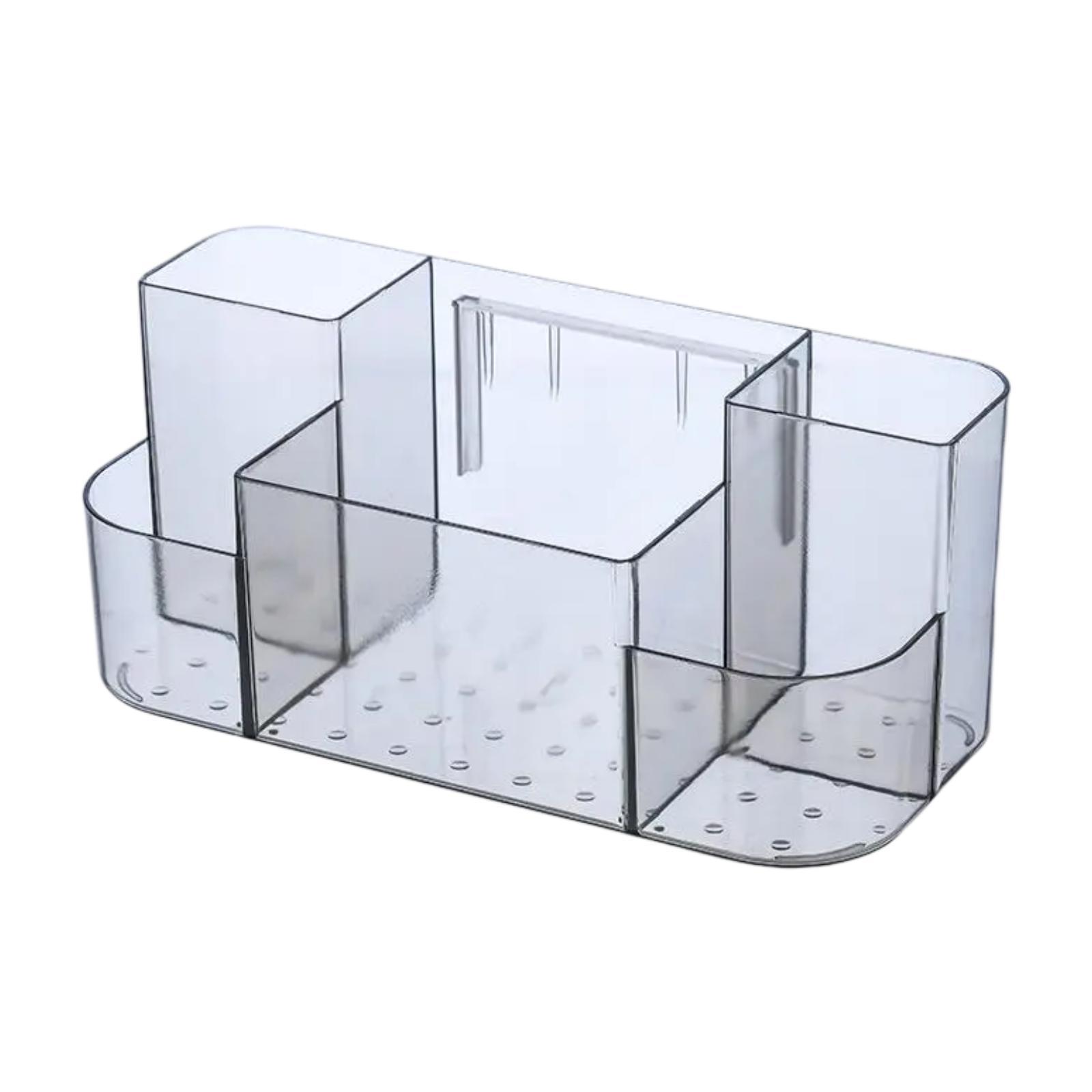 Magideal - Organizador De Baño Montado En La Pared Organizador De Cuidado De La Piel Organizador De Cajas De Exhibición Cosmética De Múltiples Propósito Bandeja Gris