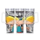 thumbnail image 1 of ¡Oye, Arnold! Vaso aislado de acero inoxidable con asa, diseño temático, regalo para familia, amigos y fans; incluye pajita y encaja en el portavasos estándar, 40 oz, 1 of 6