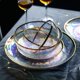 thumbnail image 3 of Set 12 Platos Tornasol de Vidrio con Borde Dorado, 3 of 3